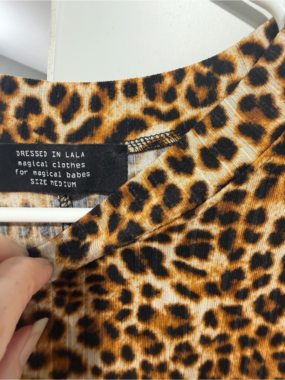 Dressed in Lala Leopard Print Midi pants set - Brown Animal Print - Picture 4 of 6